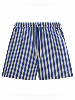KITH Striped Cedar Shorts Current Blue White XS NWT